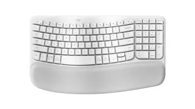 Logitech Wave Keys Wireless Ergonomic Keyboard - Offwhite - Universal - US