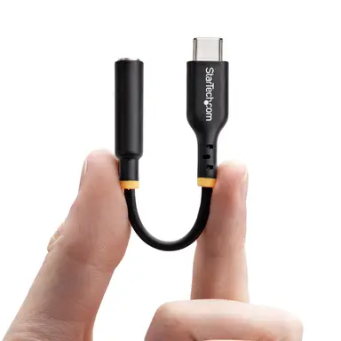 StarTech.com 5 in (12.7CM) USB-C to 3.5MM TRRS Headphone/Headset Jack Audio Adapter, USB C Aux, image 8