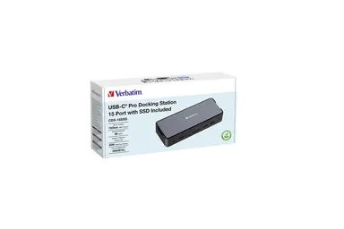 Verbatim Americas USB-C Pro Docking Station 15-in-1 256GB VI3000 SSD, image 8