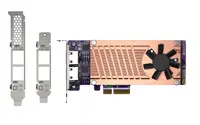 QNAP QM2 Series, 2 X PCIe 2280 M.2 SSD Slots, PCIe GEN3 X 4 , 2 X Intel I225LM, image 3