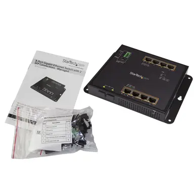 STARTECH.COM Industrial 8 + 2PORT Gigabit POE+ Switch, image 8