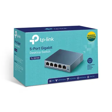 Omada Networks by TP Link TP-Link 5-Port 10/100/1000MBPS Desktop Switch TL-SG105, image 8