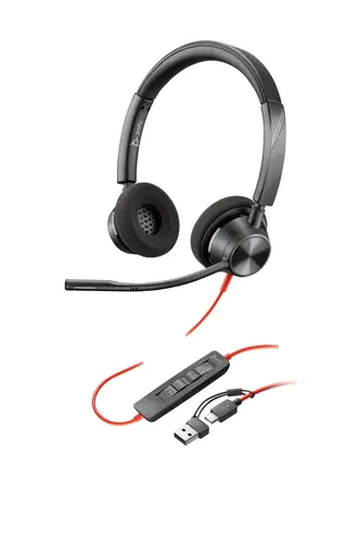 HP Poly Blackwire 3320 Headset +USB-C/A Adapter TAA US, image 4