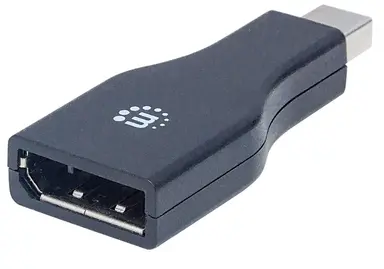 Manhattan - Strategic Mini DisplayPort Male to DisplayPort Female, Adapter, Black, image 8