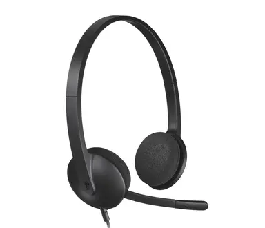 Logitech H340 Wired, UC (USB-a) - Black