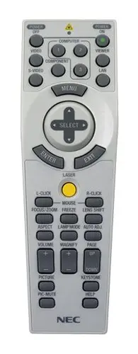 Nec Display Solutions Replacement Remote for NP4000 NP4001 NP4100 And NP4100W PROJECTORS., image 4