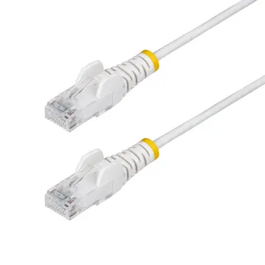 StarTech.com 1 ft White Slim Cat6 Ethernet Cable, Snagless, 100W PoE, UTP, LSZH, 28AWG Bare, image 4