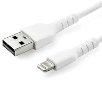StarTech.com 3.3 ft 1M USB to Lightning Cable - Apple Mfi Certified - Aramid Fiber - White, image 3