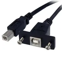 StarTech.com Panel-Mount a USB-B Port, for Easy Access - USB B Female to Male - Panel Mount U, image 3