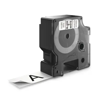 Dymo Labelmanager D1 Tape 24MMX7M 1X23 BK/WH Global, image 6