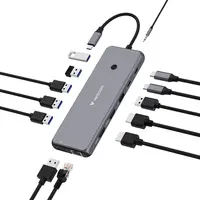 Verbatim Americas USB-C Pro Multiport Hub CMH 13 13-Ports, image 3