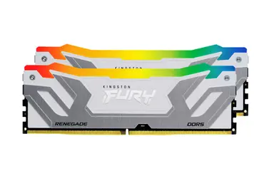 Kingston 48GB 8400MT/S DDR5 CL40 Cudimm (Kit of 2) Fury Renegade RGB White XMP, image 3