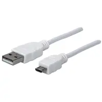 Manhattan - Strategic 3.3 FT USB 2.0 CBL Am-Micro BM WHT, image 3