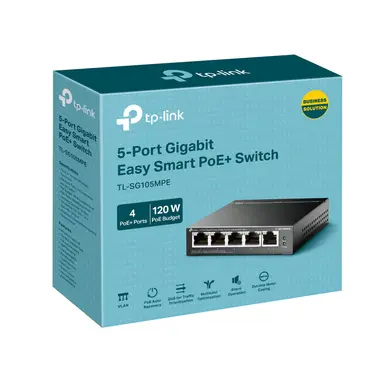 Omada Networks by TP Link 5-Port Gigabit Easy Smart Switch with 4-Port PoE+, image 7