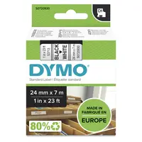 Dymo Labelmanager D1 Tape 24MMX7M 1X23 BK/WH Global, image 3
