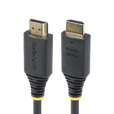 StarTech.com 1 ft (30CM) High Speed HDMI Cable, 4K 60HZ/1440P 144HZ, HDR10/HDCP 2.2/ARC, 18GBP