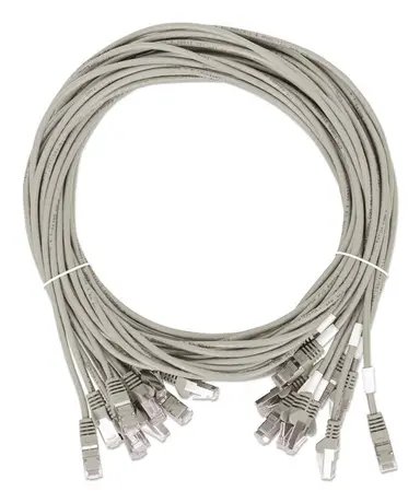 Intellinet CAT8.1 U/FTP Slim Network Patch Cable, 0.5 FT., Gray, 10-Pack