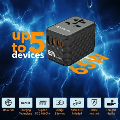 Verbatim Americas Universal Travel Adapter UTA-05, image 6