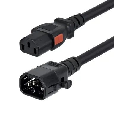 StarTech.com 10 ft Heavy Duty Power Extension Cord W/Locking IEC 60320 C14 and Locking C13, image 4