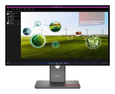 Lenovo P27Q-40, 27 Inch QHD Monitor with IPS, HDR10, LTPS Stand with Phone Slot, Variab, image 4