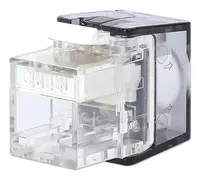 Intellinet Cat6 Toolless Keystone Jack with LED, Transparent, 25-Pack, image 3