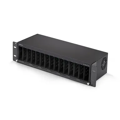 StarTech.com Integrate up to 15 Media Converters in One 19 in Rack-Mount Chassis - for MCM Med
