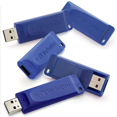 Verbatim Americas 8GB USB Flash Drive 5PK Blue