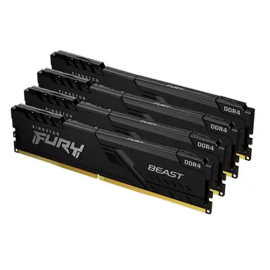 Kingston 32GB 3200MHz DDR4 CL16 Dimm (KIT OF 4) Fury Beast Black, image 4