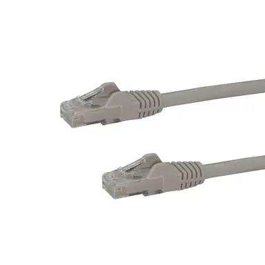 StarTech.com 12 ft Gray Cat6 Ethernet Cable Delivers Multi Gigabit 1/2.5/5GBPS & 10GBPS up