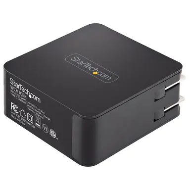 StarTech.com 60 Watt PD Universal USB-C Laptop AC Wall Charger W/ 6 ft Cable - Compact Travel, image 6