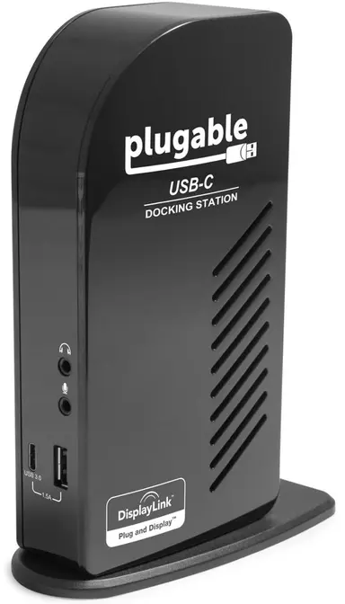 Plugable Technologies Plugable USB-C Triple Monitor Docking Station, 100W, Windows, Mac, Chrome