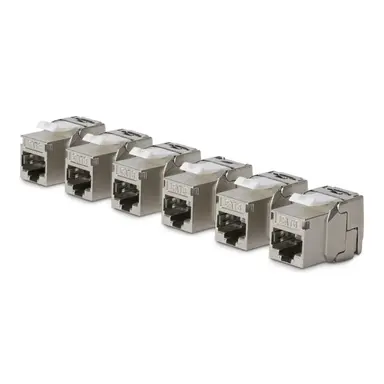 StarTech.com 6-Pack of Shielded Cat8 RJ45 STP Keystone Jacks Is Ideal for Patch Panels, image 2