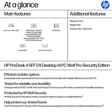 HP Sbuy HP Prodesk 4 Sff G1I U72 65 32GB/512 PC Intel Core ULTRA7 265 512GB SSD 3, image 7