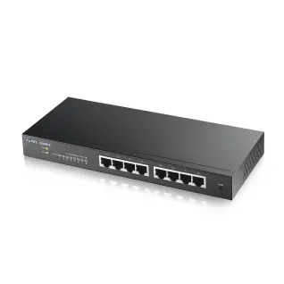Zyxel Communications Fanless 8 Port Gbe L2 Web Managed Switch - 8 X Gbe RJ-45 - Power Supp