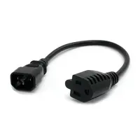 StarTech.com AC Power Extension Cord 1 ft (0.3 m) 18AWG Power Supply Extension Cable IEC 60320, image 3