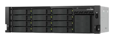 Qnap 3U 16-BAY Short-Depth Rackmount NAS/ISCSI Ip-San 12 X 3.5 SATA + 4 X E1.S