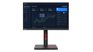Lenovo T22I-30, 22 in FHD Monitor with IPS and LTPS Stand with Phone Slot, image 6