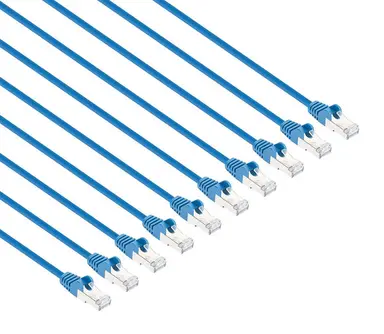 Intellinet CAT8.1 U/FTP Slim Network Patch Cable, 1.5 FT., Blue, 10-Pack, image 6