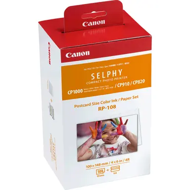 Canon USA Color Ink/Paper Set RP-108,108 Sheets. Post Card Size., image 4