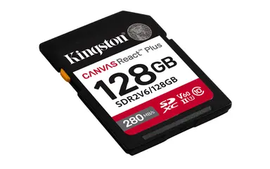 Kingston 128GB Canvas React Plus SDXC UHS-II 280R/100W U3 V60 for Full HD/4K, image 6