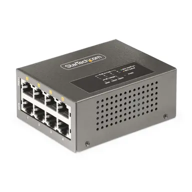 StarTech.com 4-Port Multi-Gigabit PoE Injector, 5/2.5G Ethernet (Nbase-T), POE/POE+/POE++