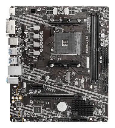 MSI Computer A520M-A Pro - Matx - Support 3RD Gen AMD Ryzen Desktop Processors and AMD RYZEN4, image 6