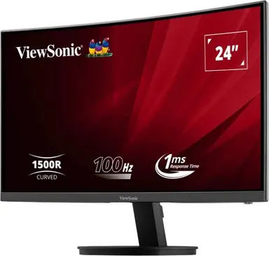ViewSonic 24 in 1080P VA Curved Monitor with Variable Refresh Rate, HDMI, and Displayport., image 7