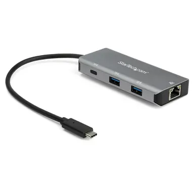 StarTech.com Portable 3-Port USB-C Hub W/ Gigabit Ethernet RJ45 - USB Type-C Host Laptop to 1, image 4