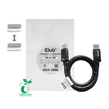 Club 3D B.V DisplayPort 1.4 HBR3 Cable Male / Male 1M/3.28FT., image 6