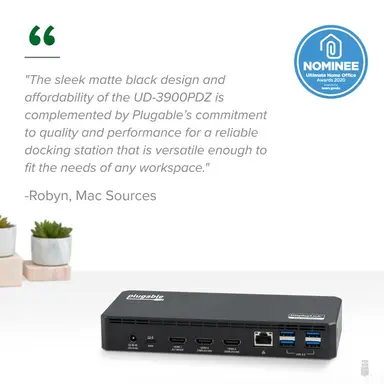 Plugable Technologies Plugable USB C Triple Display Docking Station 100W PD, 3X HDMI, image 6