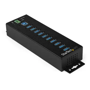 StarTech.com Industrial USB 3.0 Hub W/ Rugged Metal Housing. 15KV/8KV Esd Protection and 350W