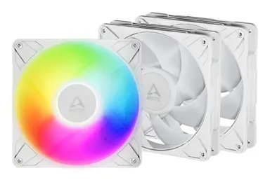 Arctic Cooling Arctic P14 Pro a-RGB (White) - 3 Pack - 140MM Case Fan Value Pack - Fluid Dynami, image 4
