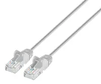 Intellinet Cat6 U/UTP Slim Network Patch Cable, 1 FT., Gray, image 3