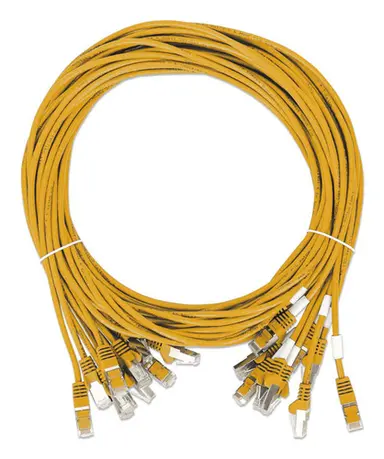 Intellinet CAT8.1 U/FTP Slim Network Patch Cable, 1.5 FT., Yellow, 10-Pack, image 4